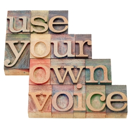 Use your own voice